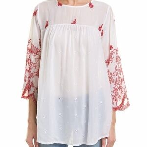 Johnny Was White and Red Tunic